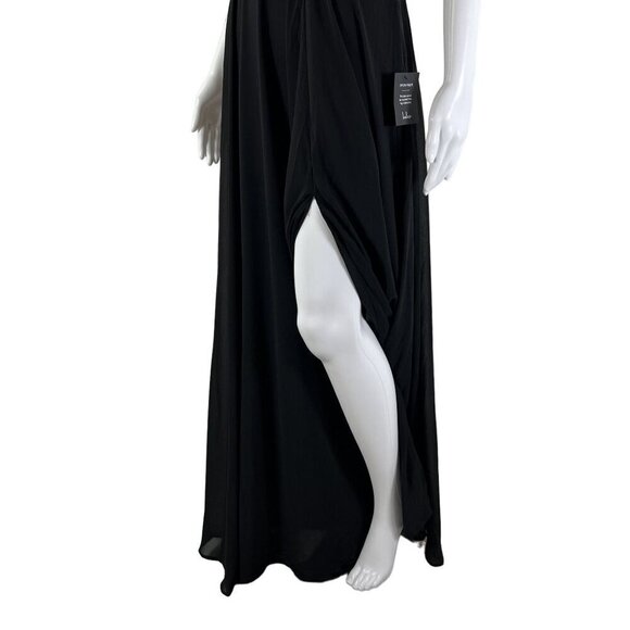 Lulus Cause for Commotion Black Pleated Bustier Maxi Dress M Fairy Goth Witchy - Picture 5 of 16